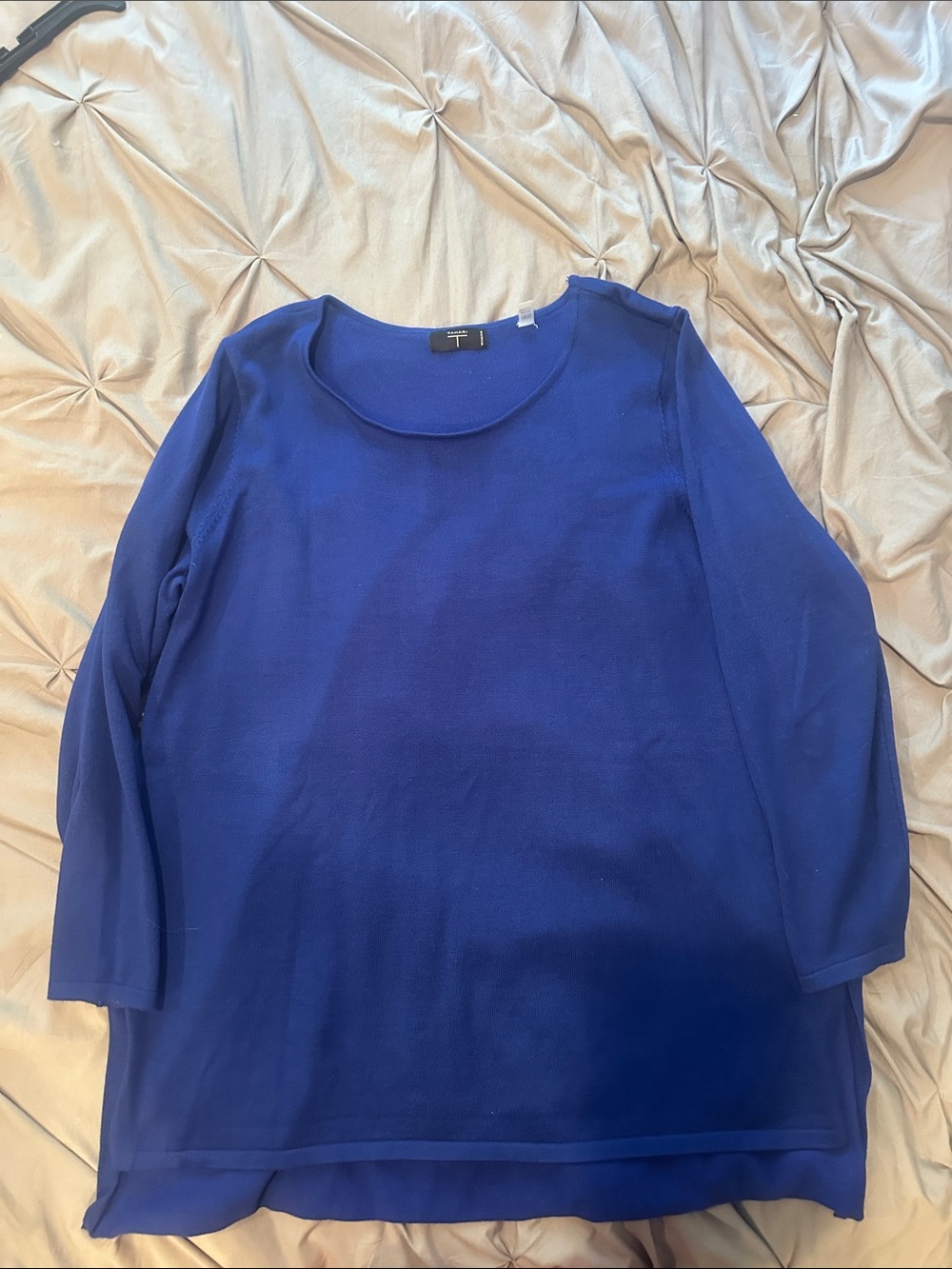 Tahari Royal Blue Scoop Neck Sweater